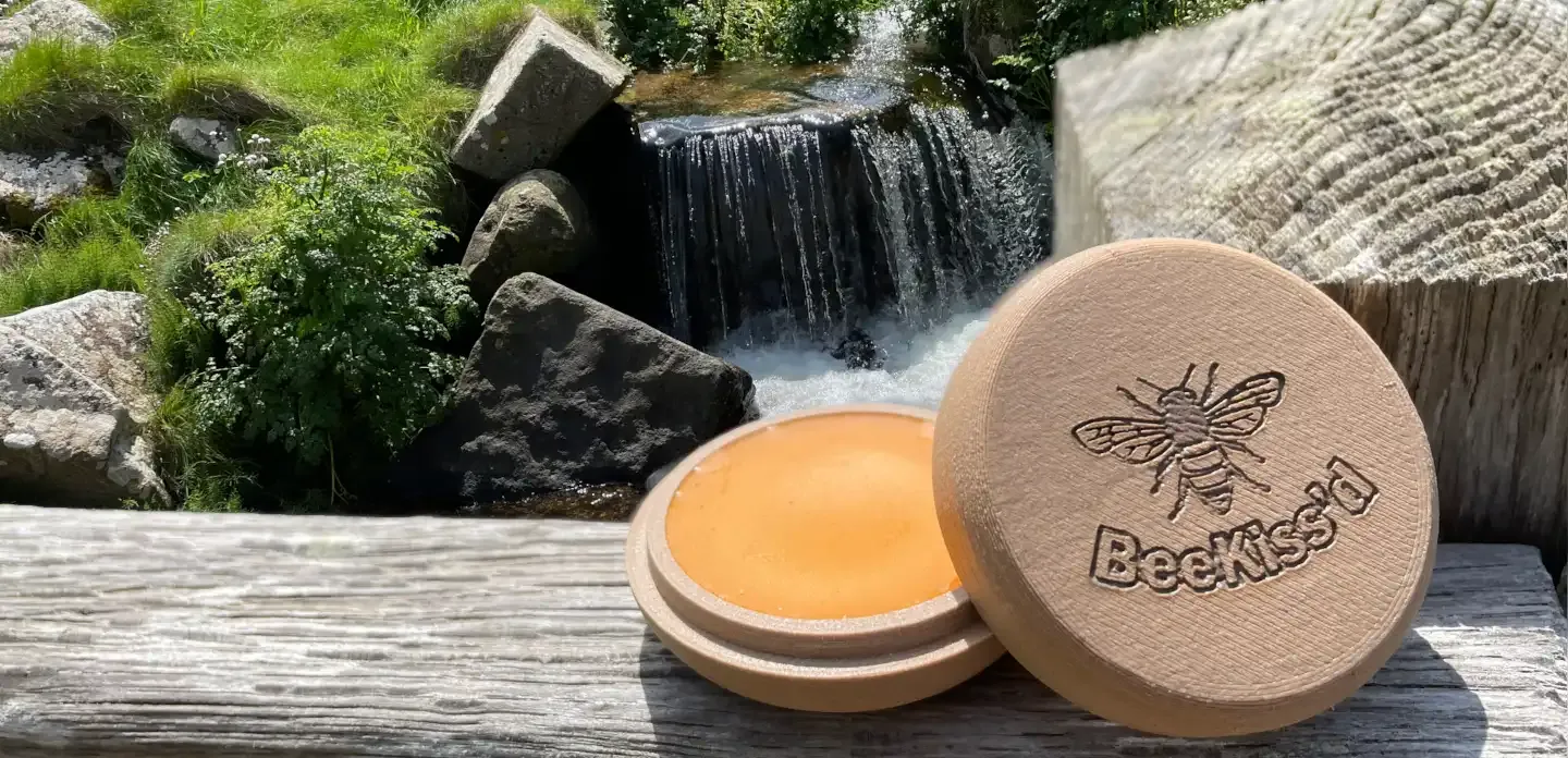 Natural lip balm with plant-based oils